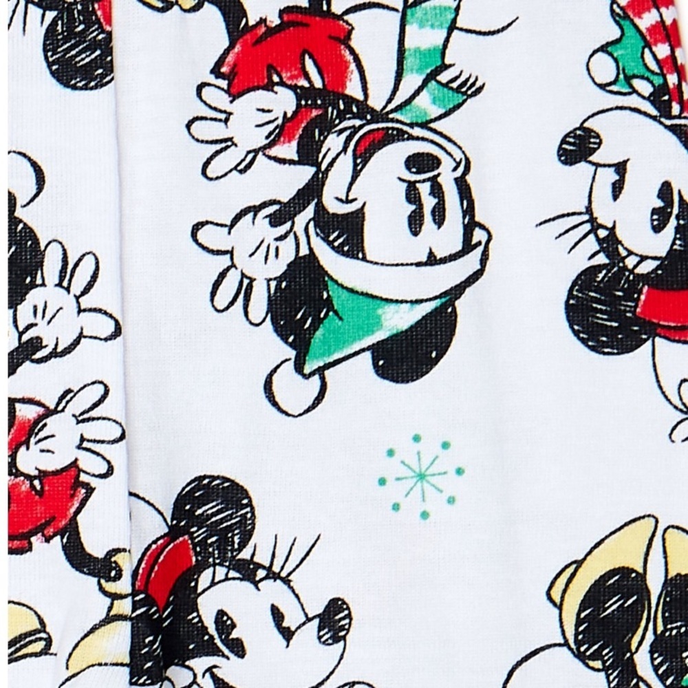 Infant Mickey and Minnie Mouse Cotton Pajama Onesie - Picture 3 of 3